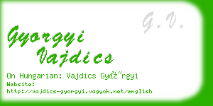 gyorgyi vajdics business card